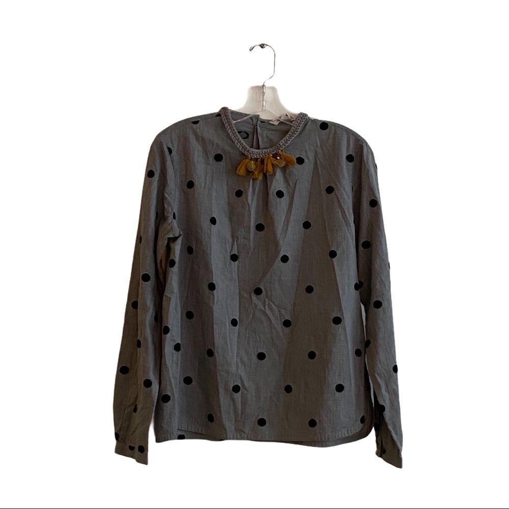 Le Sartre Pettegole polka dot embellished blouse
